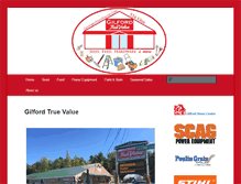 Tablet Screenshot of gilfordtruevalue.com